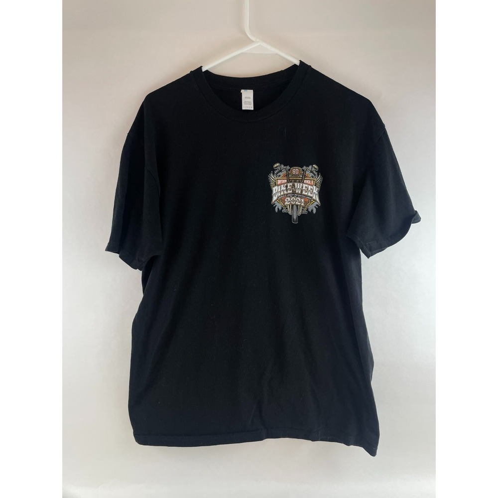 SUNA T-Shirt Men's Size L Black *Daytona Beach Florida BIKE WEEK 2021* Short Slv